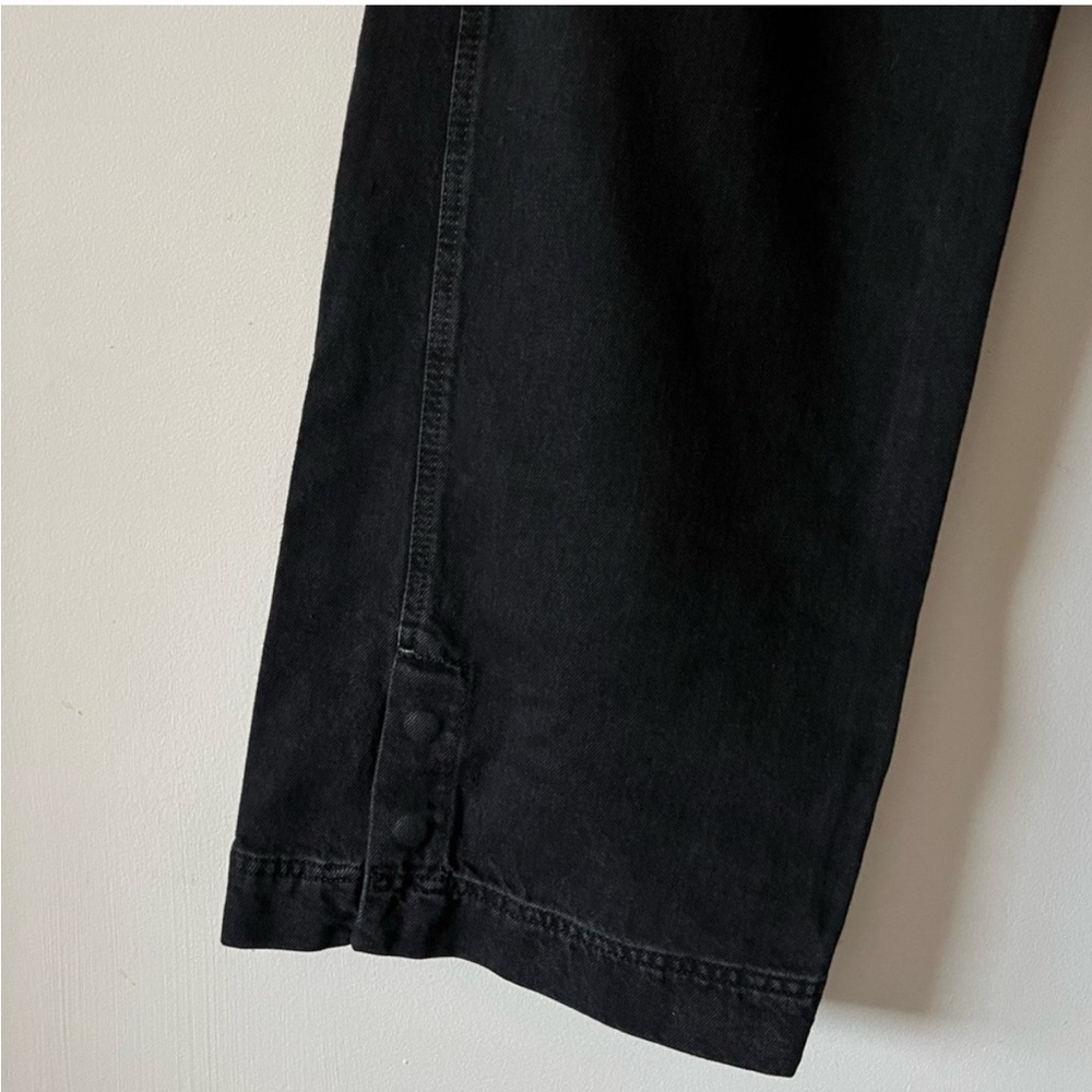 NWT Free People Denim Benji Wide Leg Jeans Black Oversized Baggy Loose Size 30 - Picture 2 of 5